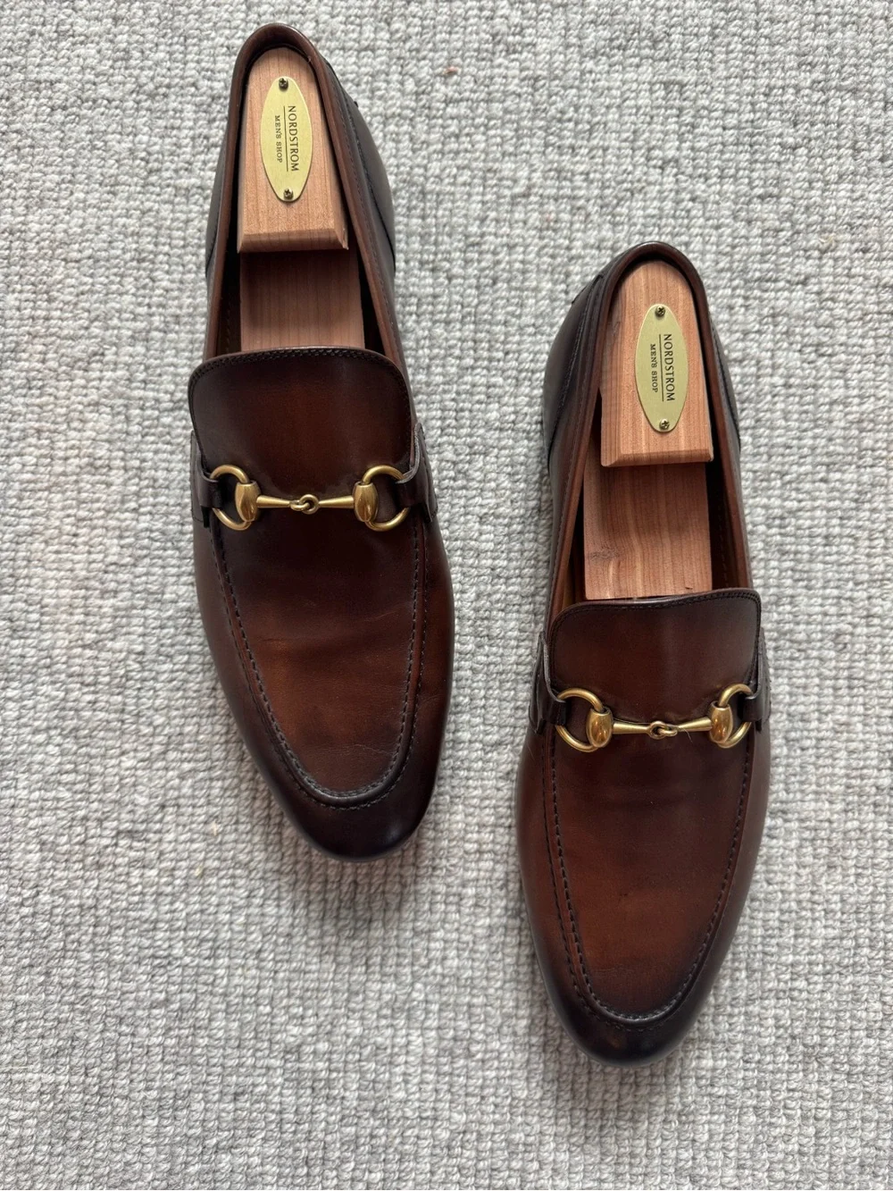 Men's Gucci Brown Leather Bit Loafers